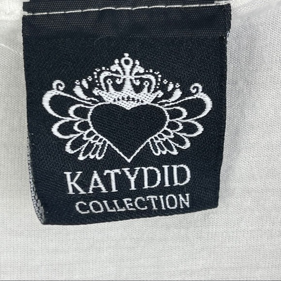 V Vintage Tank Top Western White Sleeveless Vneck - Picture 3 of 11